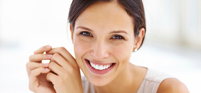 woman smiling vibrantly